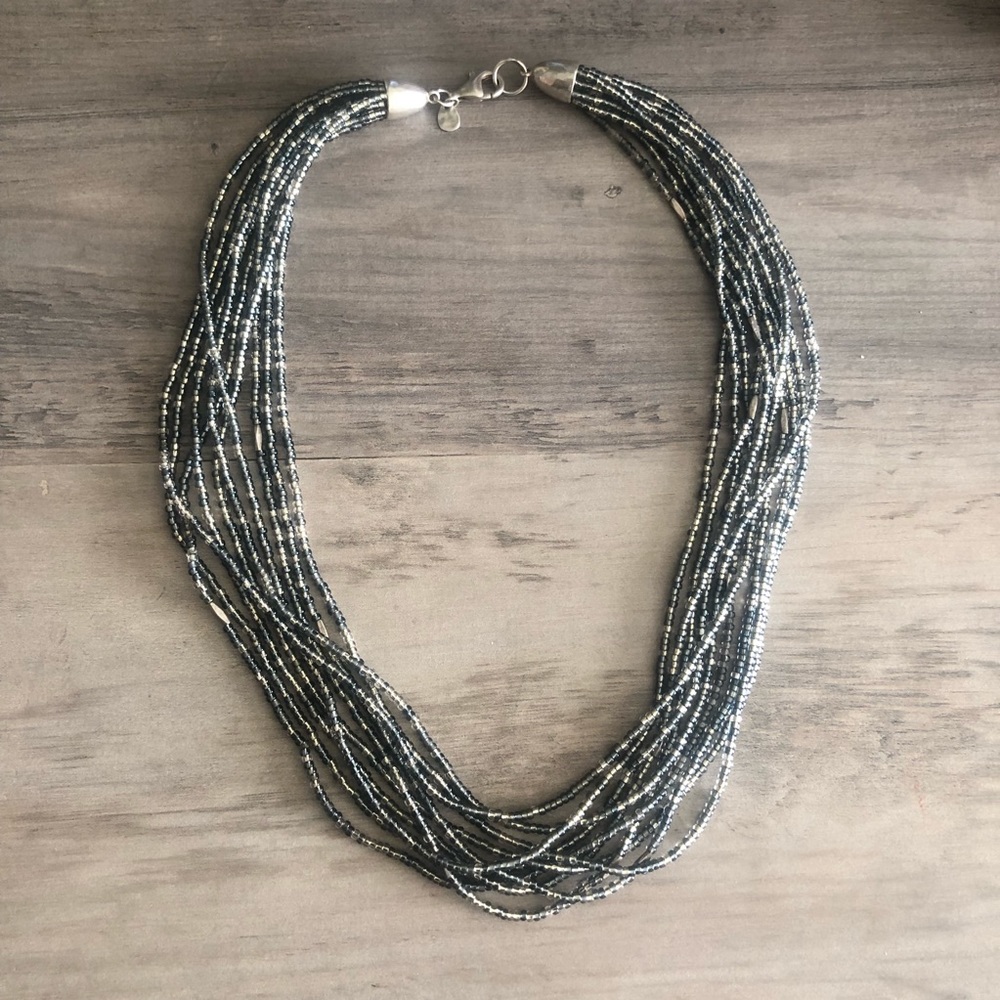 Silpada glass bead multi strand necklace
